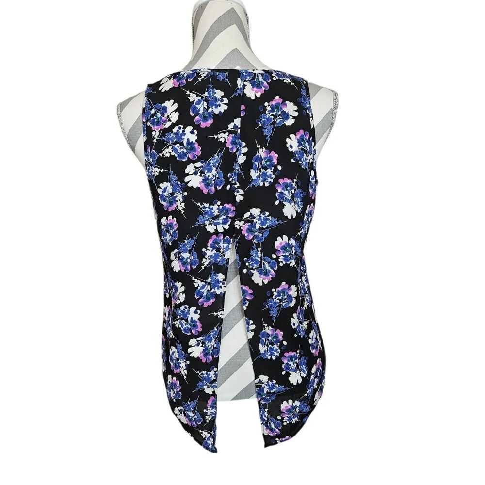 Dark‎ Floral Split Back Whimsigoth Cottagecore Sleeveless Express tank Top S